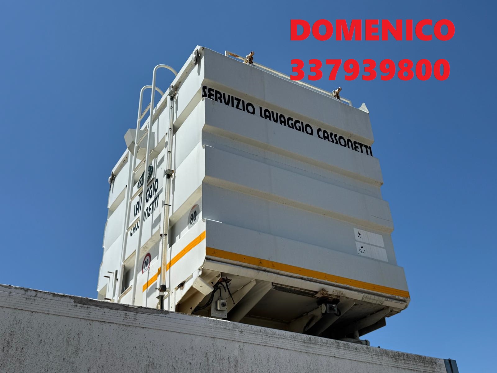 CISTERNA IN ACCIAIO 3 SCOMPARTI Q.LI 80